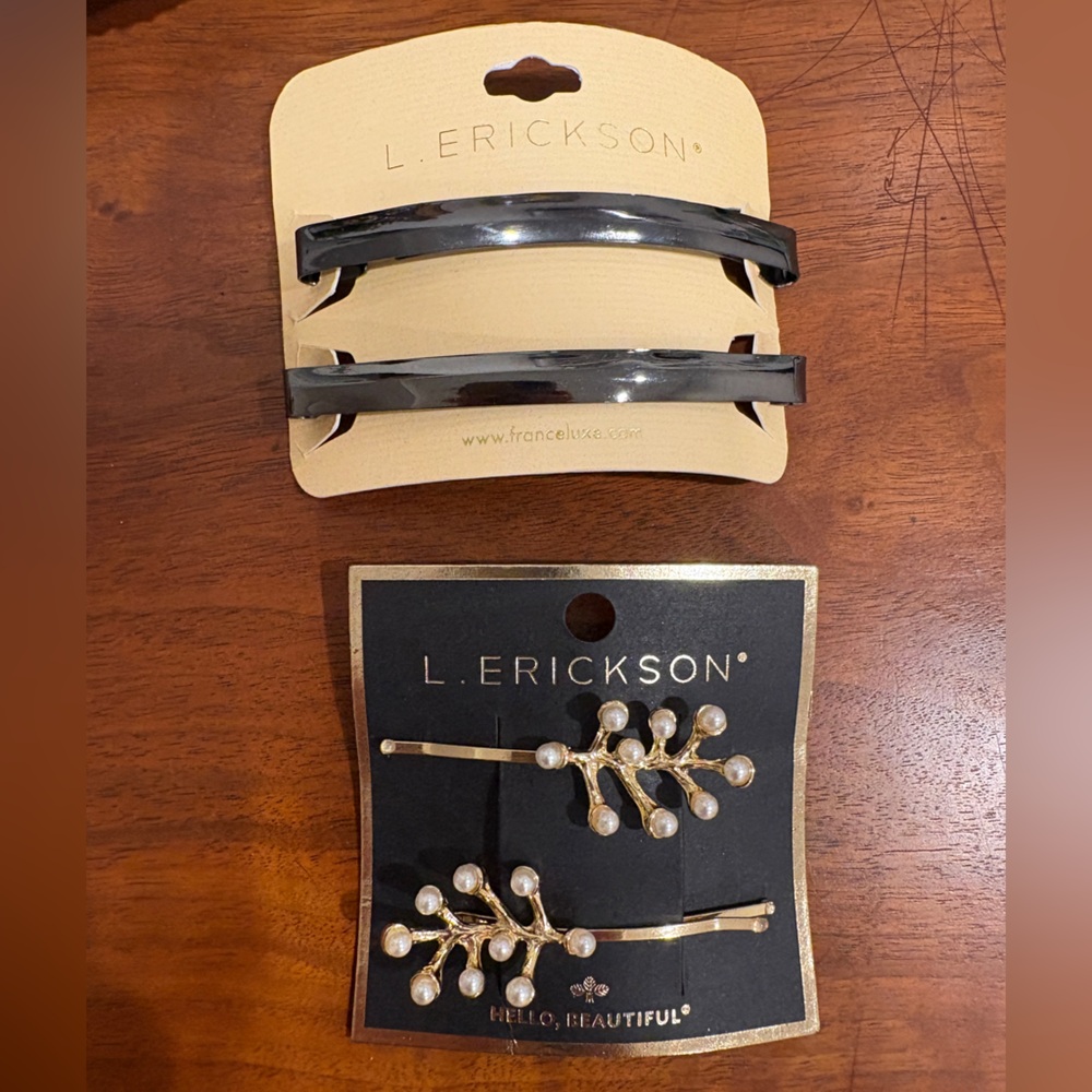 L. Erickson hair barrettes